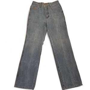 Rare Vintage Jordache Pinstripe Jeans High Waisted Pinstripe Size 28